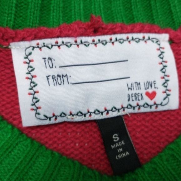 NWT With Love, Derek Ugly Holiday Bahhh Humbug Sweater, size Small - Picture 9 of 10